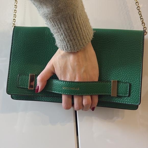 coccinelle Handbags - Green coccinelle purse leather